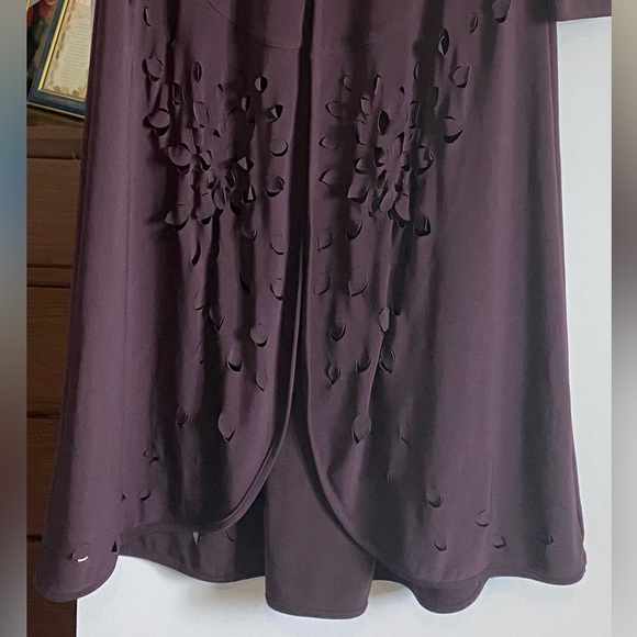 Sympli Brand Size 4 Long Jacket in Eggplant - Picture 5 of 5